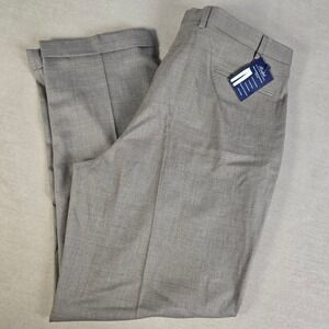 Ralph Lauren‎ The Comfort Flex Pant Pleated Men Dark Tan Plaid Stretch 40x32 NEW